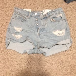 Lightwash Jean Shorts